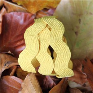  Autumn Leaves Ribbon -Jumbo Ric Rac Yellow